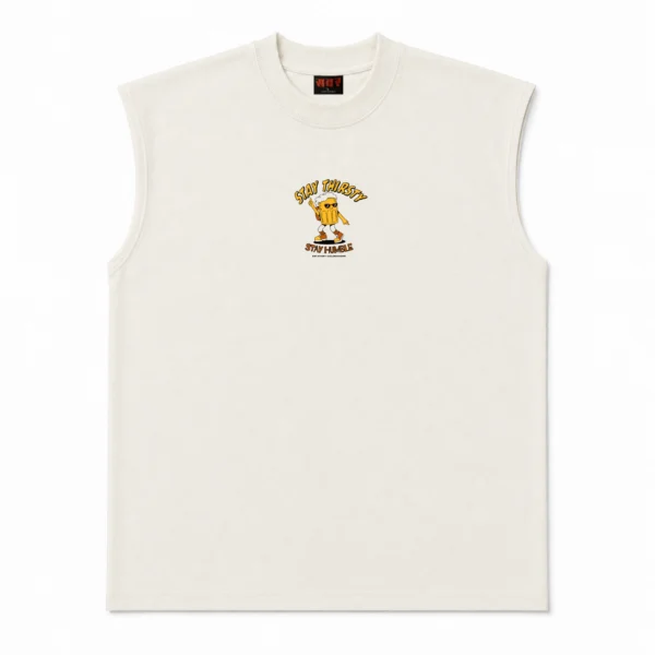 Stay Thirsty Oversized Sleeveless T-Shirt